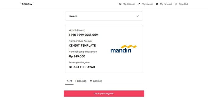 mandiri payment guide - theme62